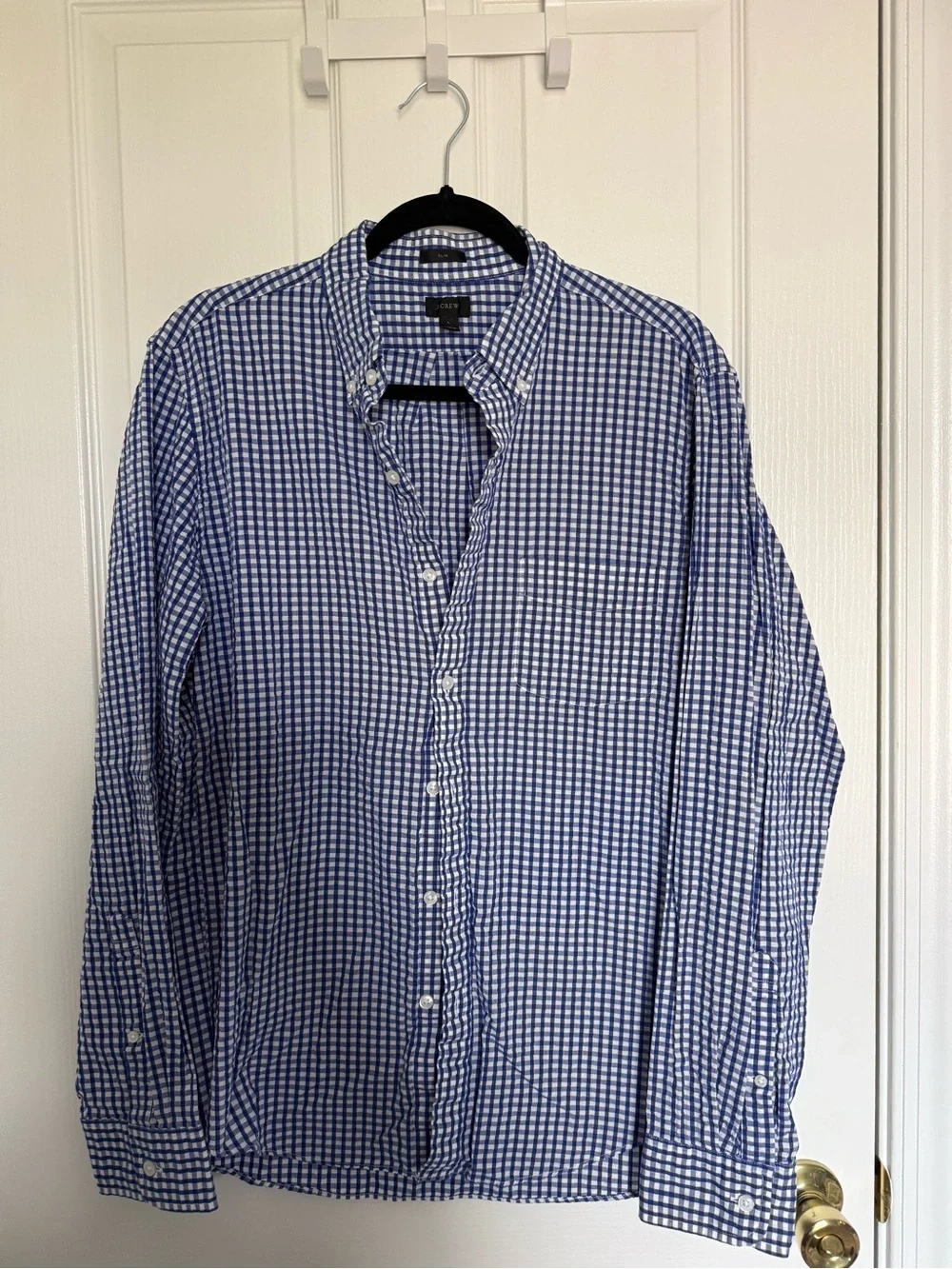 Jcrew Gingham Button-Down Shirt - Men's